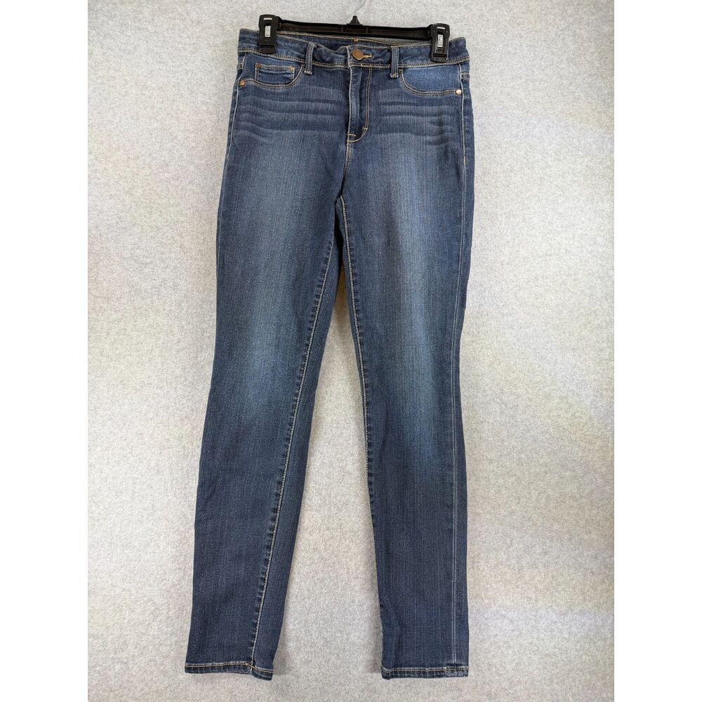 Time and Tru Women’s Size 8 Medium Wash Skinny Jeans Stretch Denim 3602